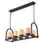 Quoizel ALDORA QZ-ALDORA8-ISLE Závěsná lampa 8x60W/E27