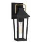 Quoizel Buckley QZ-BUCKLEY-S-MBK Nástěnná lampa 1x40W/E27 IP44