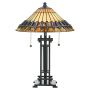 Quoizel CHASTAIN QZ-CHASTAIN-TL Stolní lampa 2x60W/E27