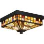 Quoizel INGLENOOK QZ-INGLENOOK-F Stropní lampa 2x60W/E27 IP44