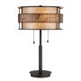 Quoizel LAGUNA QZ-LAGUNA-TL Stolní lampa 2x60W/E27