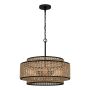 Quoizel Teton QZ-TETON-5P-MBK Závěsná lampa 5x60W/E27 IP20