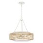 Quoizel Waylon QZ-WAYLON-4P-AWH Závěsná lampa 4x60W/E27 IP20