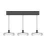 Maytoni Float MOD498PL-L25BK Závěsná lampa 3x25W/LED 3000K 2000lm IP20