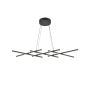 Maytoni Halo MOD244PL-L50BK Závěsná lampa 1x40W/LED 800lm IP20