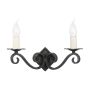 Elstead Lighting RECTORY RY2A-BLACK Nástěnná lampa 2x60W/E14