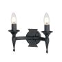 Elstead Lighting SAXON SAX2-BLK Nástěnná lampa 2x60W/E14
