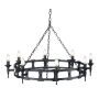 Elstead Lighting SAXON SAX8-BLK Lustr 8x60W/E14
