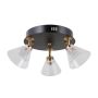 Italux Orella WL-34393-3R-BK-HBR Bodové světlo 3x12W/LED 3000K 750lm IP20