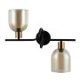 Italux SERVIO WL-66892-2A-BK-AMB Nástěnná lampa 2x40W/E14 IP20