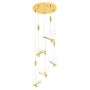 King Home BUTTERFLY DISC XCP8737-5.GOLD Závěsná lampa 5x11W/LED 3000K 4400LM IP20