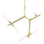 King Home CANDELABR XCP8053-6.GOLD Závěsná lampa 4x3,5W/G9 IP20