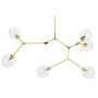 King Home SPLIT GOLD XCP8085-6.BRASS Závěsná lampa 6x40W/E27 IP20