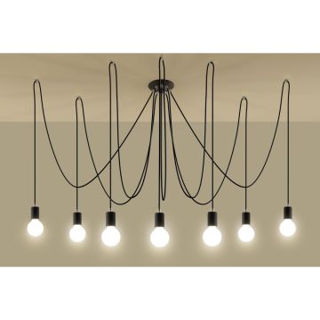 Sollux EDISON SL.0372 Závěsná lampa 7x60W/E27
