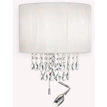 Ideal Lux OPERA 068268 Nástěnná lampa 1x40W/E14+1x1.5W/LED ip20