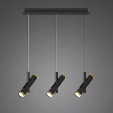 Altavola Design Lunette LA062/CL3_black Závěsná lampa 6x3W/LED 3000K 1080lm IP20
