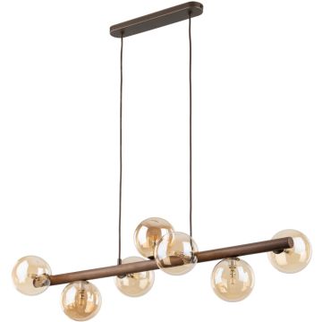 TK Lighting ESTERA WOOD 11096 Závěsná lampa 7x8W/G9 IP20