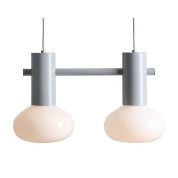 Aldex FLO 2 GREY S 7000H22_S Závěsná lampa 2x10W/E14