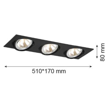 Argon OLIMP 1329 Zasouvací osvětlení 3x6W/G9 IP20
