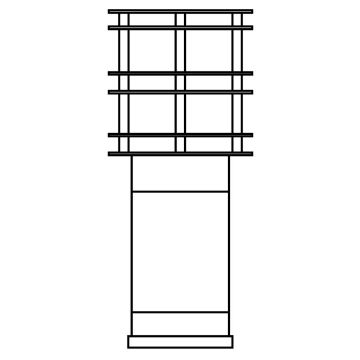 Norlys STOCKHOLM 1433BC Stojací lampa 1x9W/E27 IP65