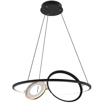 Altavola Design Seppia LA115/P_62_1+2_3k_black_gold Závěsná lampa 1+2x45W/LED 3000K 2750lm IP20