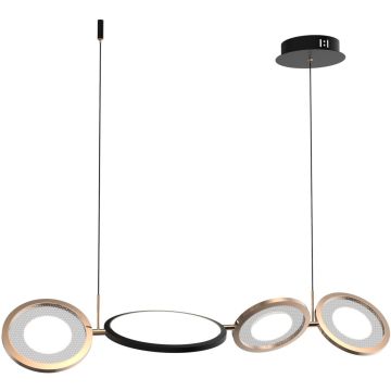 Altavola Design Seppia LA115/P_98_3k_black_gold Závěsná lampa 1+3x35W/LED 3000K 2100lm IP20