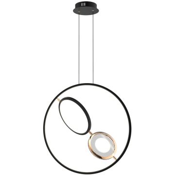 Altavola Design Seppia LA115/X_62_1+2_3k_black_gold Závěsná lampa 1+2x45W/LED 3000K 2750lm IP20