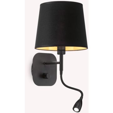 Ideal Lux NORDIK 158242 Nástěnná lampa 1x40W/E14+1x1.5W/LED ip20