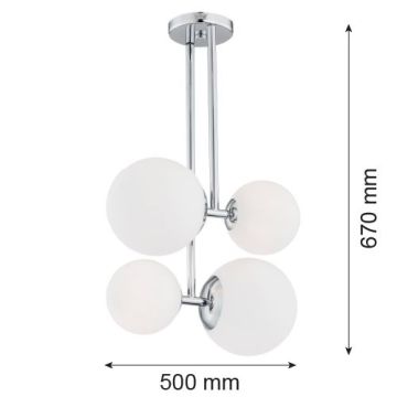 Argon ASPEN 1646 Závěsná lampa 4x15W/E27 IP20