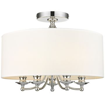 Cosmolight ABU DHABI C05428CH-WH Stropní lampa 5x40W/E14
