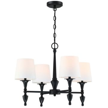 Cosmolight AUSTIN P04166BK-WH Lustr 4x40W/E27 IP20