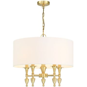 Cosmolight AUSTIN P05197BR-WH Lustr 5x40W/E14 IP20