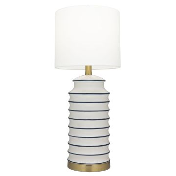 Cosmolight COASTAL T01026BR-WH Stolní lampa 1x40W/E27 IP20