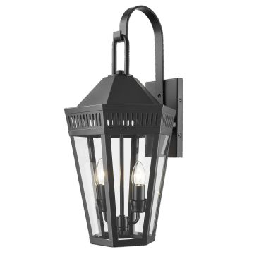 Cosmolight FUNCHAL W02101BK Nástěnná lampa 2x40W/E14 ip23