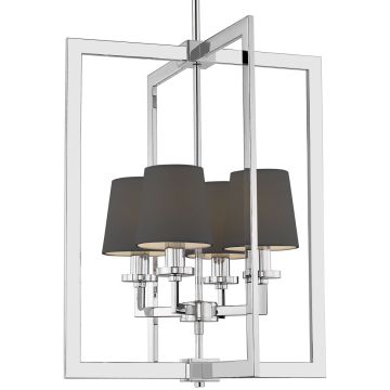 Cosmolight LONDON P04021CH-BK Stropní lampa 4x40W/E14 IP20