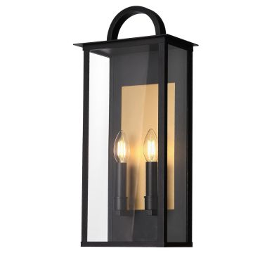 Cosmolight MALIBU W02548BK Nástěnná lampa 2x25W/E14 IP23