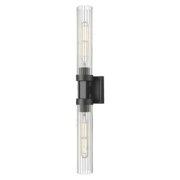 Cosmolight QUINCY W02873BK Nástěnná lampa 2x40W/E27 ip20