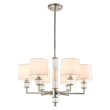 Cosmolight SUTTON P06446NI-WH Stropní lampa 6x40W/E14 ip20