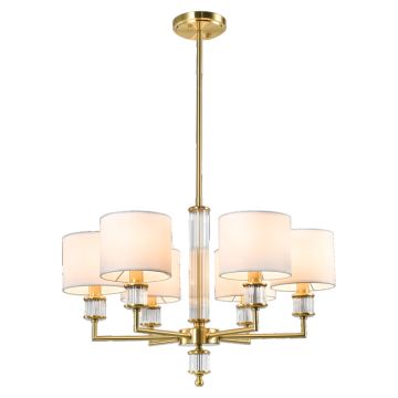 Cosmolight SUTTON P06692BR-WH Stropní lampa 6x40W/E14 ip20