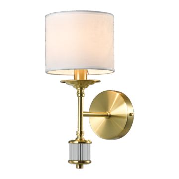 Cosmolight SUTTON W01845BR-WH Nástěnná lampa 1x25W/E14 ip20