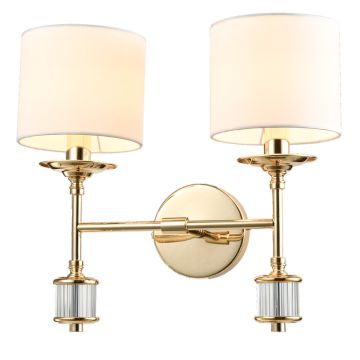 Cosmolight SUTTON W02415AU-WH Nástěnná lampa 2x25W/E14 ip20
