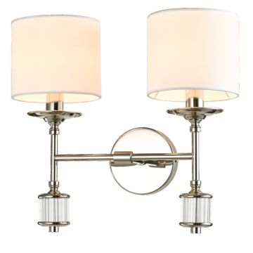 Cosmolight SUTTON W02477NI-WH Nástěnná lampa 2x25W/E14 ip20