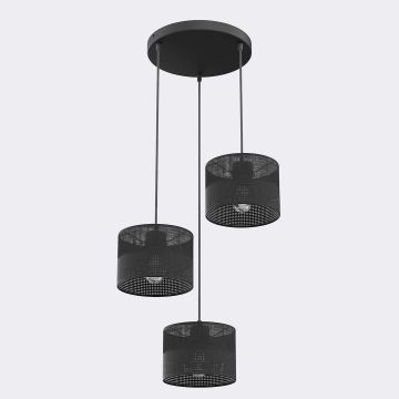 Emibig KARBON 1651/3PREM Závěsná lampa 3x15W/E27 IP20
