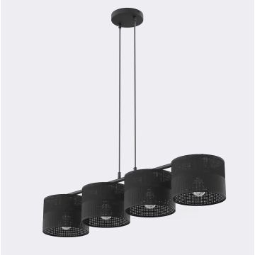 Emibig KARBON 1651/4 Závěsná lampa 4x15W/E27 IP20