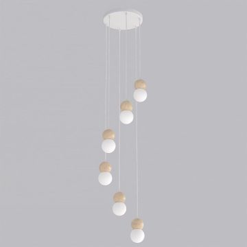 Emibig LOOP 1674/6 Závěsná lampa 6x8W/G9 IP20