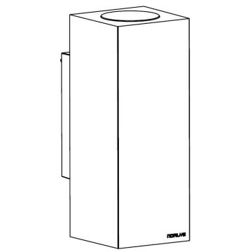 Norlys SANDVIK 1730BC Nástěnná lampa 2x2x4W/GU10 IP65