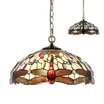 Prezent TIFFANY XXII. 1708 Závěsná lampa 2x60W/E27 IP20