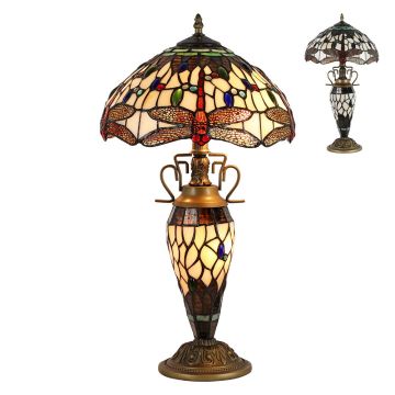 Prezent TIFFANY XXII. 1710 Stolní lampa 2x60W/E27|1x7W/E14 IP20
