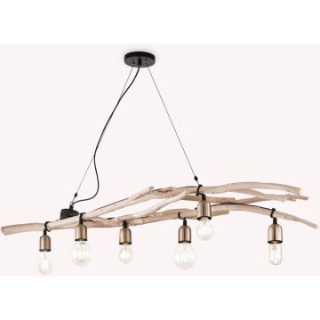 Ideal Lux DRIFTWOOD 180922 Závěsná lampa 6x60W/E27 ip20