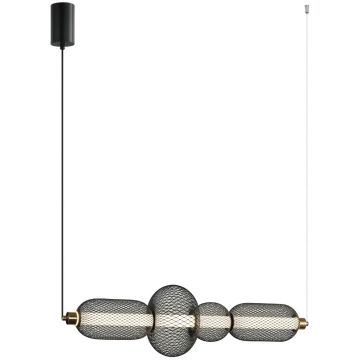 Italux Marco PND-84283-4-BK Závěsná lampa 1x16W/LED 3000K 900lm IP20